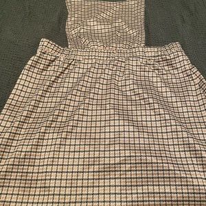 Pinafore style overall skirt 1XL